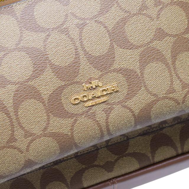 【ABランク】 コーチ COACH チャーリー バックパック PVC / レザー シグネチャー F58314 リュック デイパック メンズ レディース ベージュ / ブラウン 正規品 中古 mbo22001_5