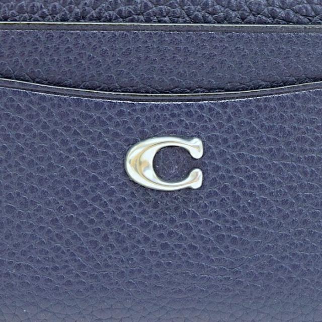 Sランク】 コーチ COACH カード ケース ポリッシュド ペブル レザー