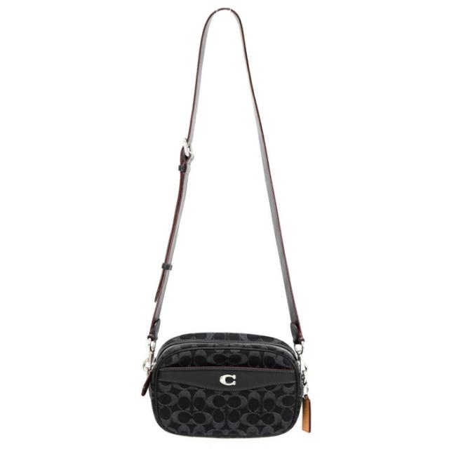 ABランク】 コーチ COACH カメラ バッグ シグネチャー デニム 