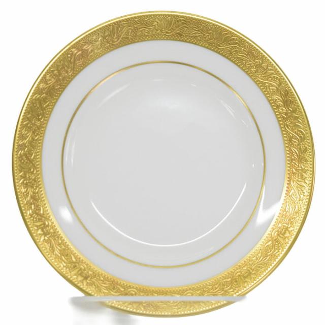 【ABランク】 ウェッジウッド WEDGWOOD アスコット (ASCOT) デザートプレート 11点 ボーンチャイナ (陶器) 金彩 イギリス製 廃盤品 黒壺 レディース メンズ ホワイト / ゴールド 正規品 中古 mbm07021