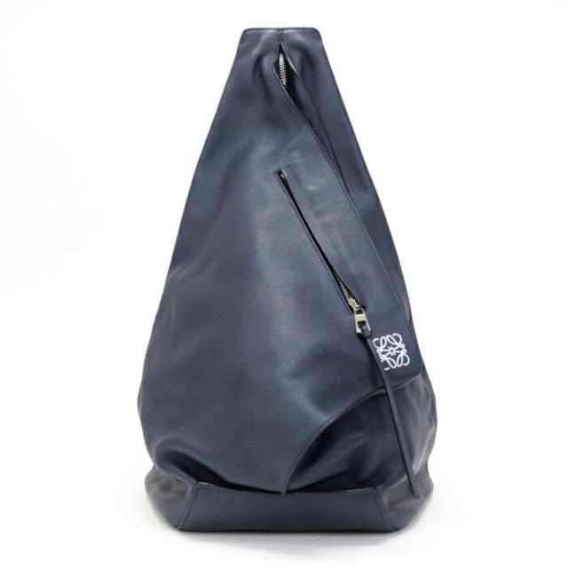 ABランク】 ロエベ LOEWE アントン スリング ソフトグレインカーフ