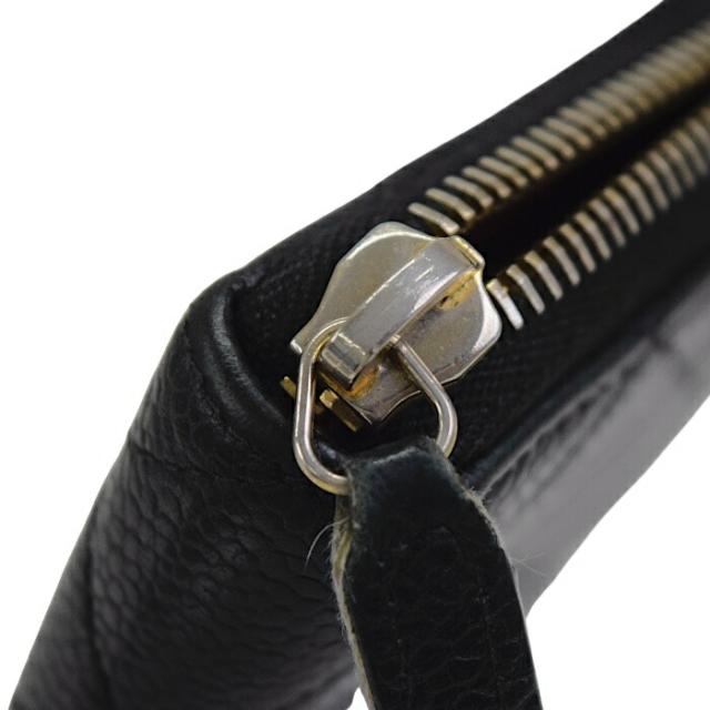 【Bランク】 シャネル CHANEL ロングジップウォレット キャビアスキン (レザー) GD金具 ココマーク A50097 長財布 ラウンドファスナー ロングウォレット 20番台 レディース メンズ ブラック 正規品 中古 mbq19005 Bランク】 シャネル CHANEL ロングジップウォレット キャビアスキン
