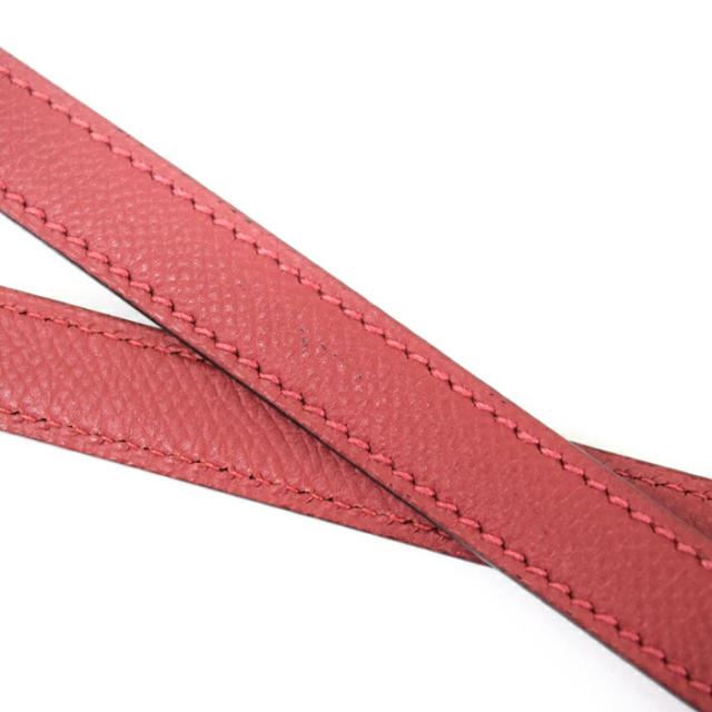 【ABランク】 エルメス HERMES ショルダーストラップ バンドリエール クシュベル (レザー) GD金具 □C刻印 (1999年) バッグ アクセサリー ケリー ボリード 交換用 ルージュヴィフ (レッド) 正規品 中古 mbq26002 ABランク】 エルメス HERMES ショルダーストラップ バンドリエール