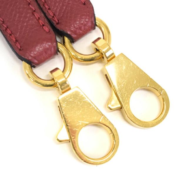【ABランク】 エルメス HERMES ショルダーストラップ バンドリエール クシュベル (レザー) GD金具 □C刻印 (1999年) バッグ アクセサリー ケリー ボリード 交換用 ルージュヴィフ (レッド) 正規品 中古 mbq26002_6