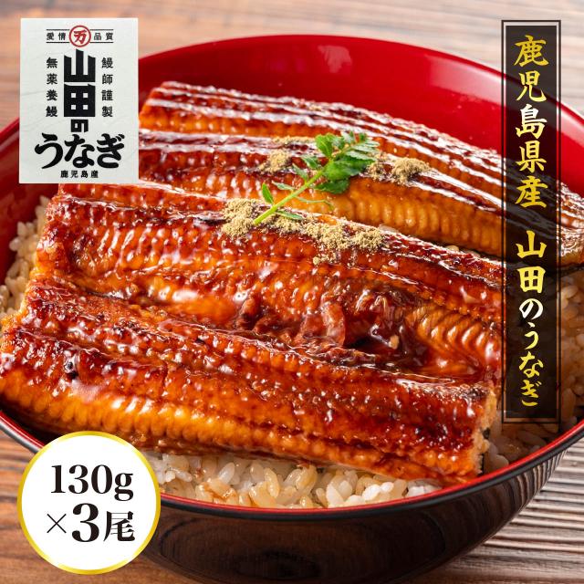 鹿児島県産 「山田のうなぎ」130ｇ 3尾（ご自宅用）