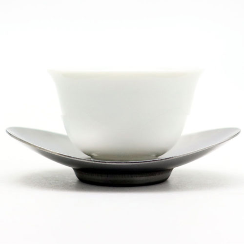 玉露茶碗用 茶托 小判型 5個セット ステンレス製 茶器とは 茶碗の高台