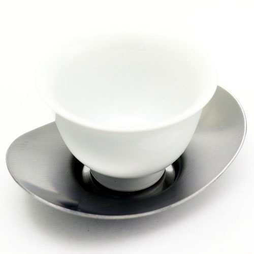 玉露茶碗用 茶托 小判型 5個セット ステンレス製 茶器とは 茶碗の高台