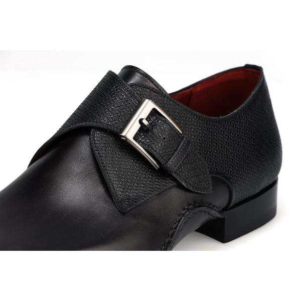 【クインクラシコオリジナルモデル】 マグナーニ メンズ ドレスシューズ ミクストメディア シングルモンク スペイン製 MAGNANNI 23040の通販は