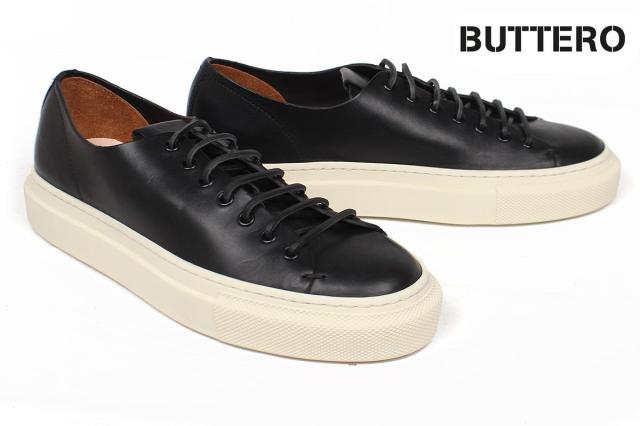 ブッテロ メンズ カジュアルシューズ タニーノ ブラック イタリア製 BUTTERO b10025ibk