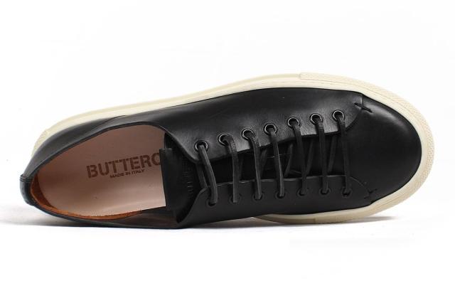 ブッテロ メンズ カジュアルシューズ タニーノ ブラック イタリア製 BUTTERO b10025ibk
