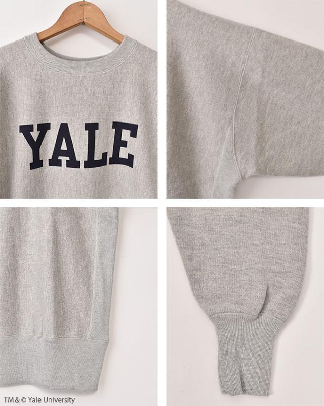 Champion / REVERSE WEAVE / TRUE TO ARCHIVES (C3-S026) / “YALE” SILVER GRAY チャンピオン / リバースウィーブ(R) / クルーネックスウェットシャツ / トゥルートゥーアーカイブス / “イェール大学” シルバーグレー_2