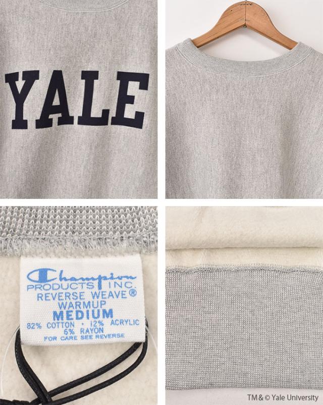 Champion / REVERSE WEAVE / TRUE TO ARCHIVES (C3-S026) / “YALE” SILVER GRAY チャンピオン / リバースウィーブ(R) / クルーネックスウェットシャツ / トゥルートゥーアーカイブス / “イェール大学” シルバーグレー_3