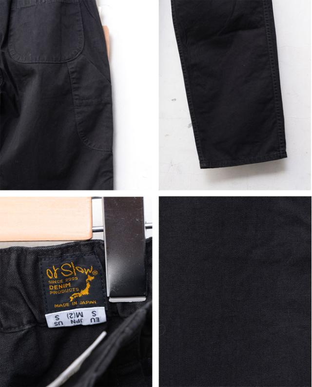 orslow / UNISEX MODEL / FRENCH WORK PANTS / HERRING BONE TWILL COTTON (5000) / BLACK (61B) オアスロウ / ユニセックスモデル / フレンチワークパンツ / ヘリンボーンツイルコットン / ブラック_2