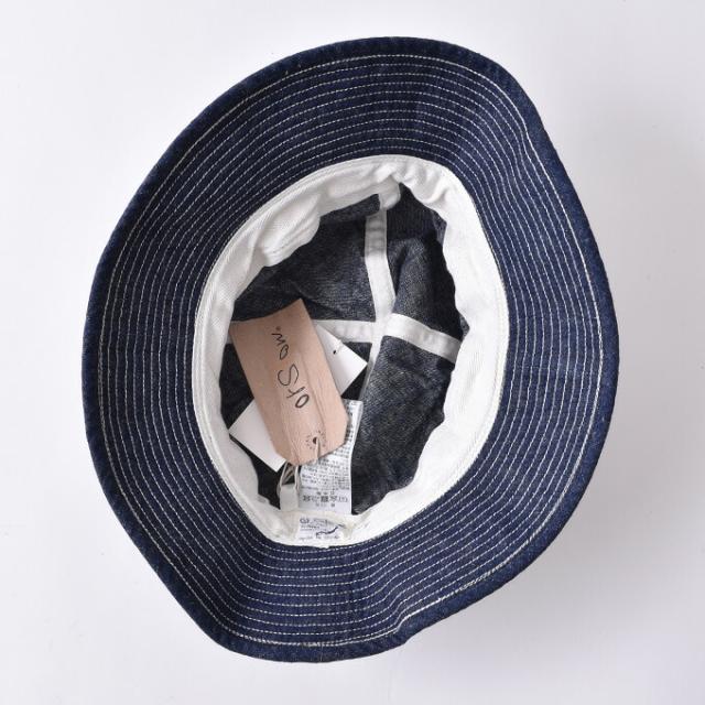 orslow / US NAVY HAT (03-001) オアスロウ ユーエスネイビー ハット 全5色 (DENIM ONE WASH・HICKORY STRIPE・KHAKI・REVERSE SATEEN GREEN・HERRINGBONE GREEN)_3