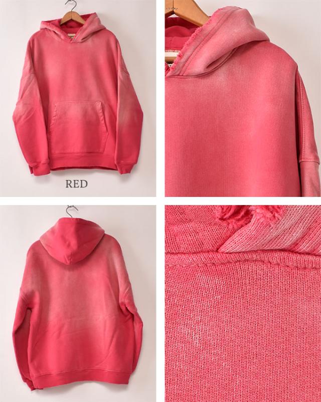 MOOJIMOOJI / OVERSIZED CROP HOODIE AGED ムージームージー / オーバーサイズ クロップ フーディー エイジド パーカー 全9色_10