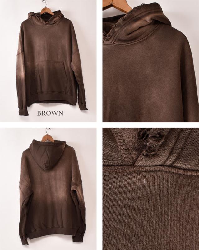 MOOJIMOOJI / OVERSIZED CROP HOODIE AGED ムージームージー / オーバーサイズ クロップ フーディー エイジド パーカー 全9色_4