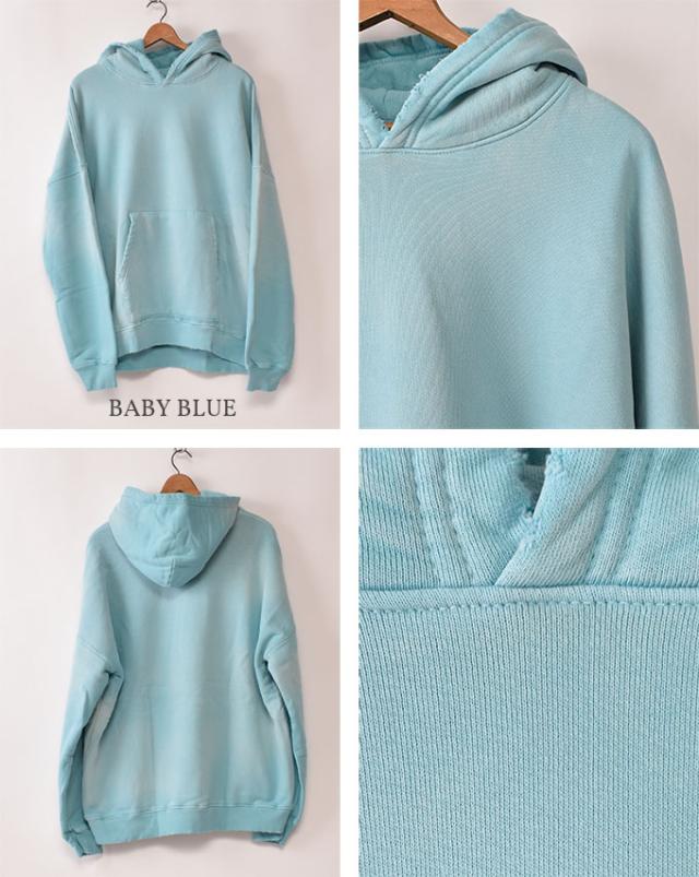 MOOJIMOOJI / OVERSIZED CROP HOODIE AGED ムージームージー / オーバーサイズ クロップ フーディー エイジド パーカー 全9色_5