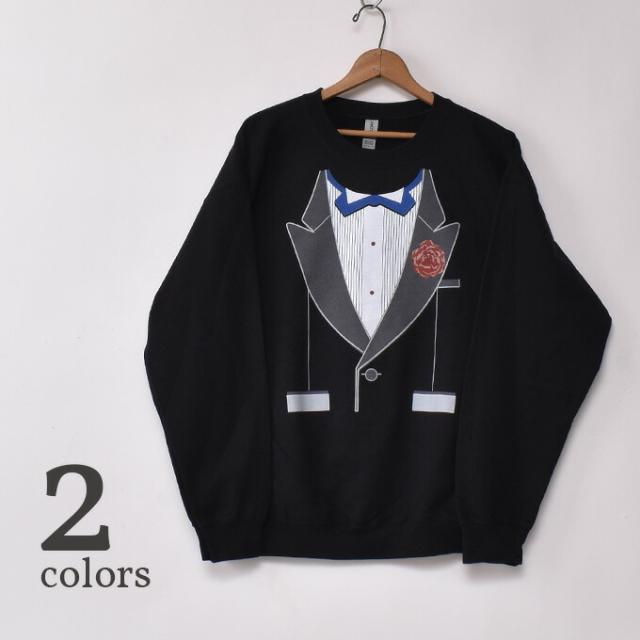 ノベルティティーズ / アフターパーティー タキシードプリントスウェット 全2色