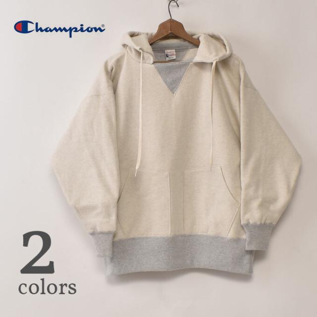 チャンピオン / ダブルシックネス プルオーバー アフターフーデッドスウェットシャツ 全2色