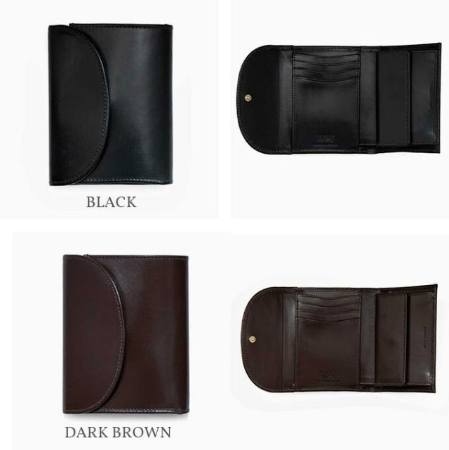 ベオーマレザーカンパニー / 三つ折りウォレット 財布 全2色 (BLACK