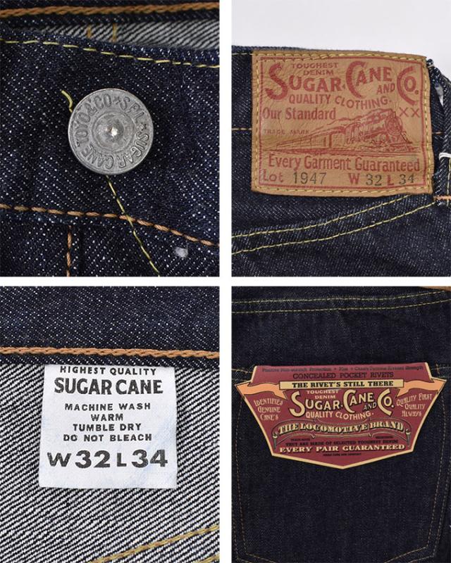 SUGAR CANE / Lot No. SC41947 / 14.25oz. DENIM 1947 MODEL (REGULAR STRAIGHT) / 421A) ONE WASH シュガーケーン 1947 ジーンズ / ワンウォッシュ_5