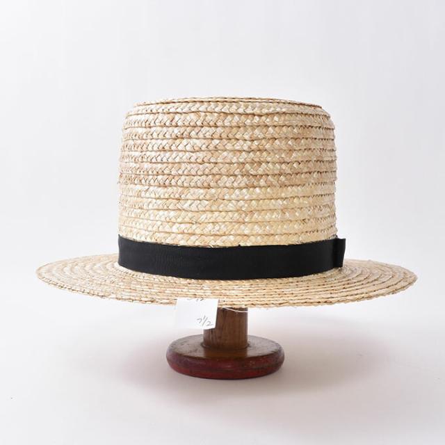 FLYING CLOUD HATS BY AMISH / STRAW HAT WITH RIBBON AND BOW フライングクラウドハット / アーミッシュハット パナマハット パナマ帽 麦わら帽 ストローハット_1