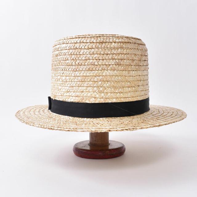FLYING CLOUD HATS BY AMISH / STRAW HAT WITH RIBBON AND BOW フライングクラウドハット / アーミッシュハット パナマハット パナマ帽 麦わら帽 ストローハット_3