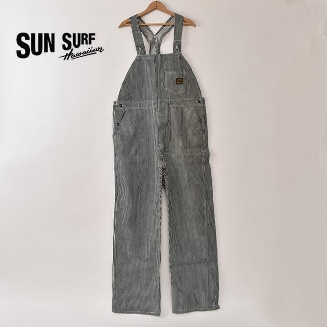 SUN SURF / SAILOR MOKU PRODUCTS / Lot No. SM42653 / 12.5oz. HICKORY STRIPE OVERALLS 421A) ONE WASH サンサーフ / セイラ—モクプロダクツ / 12.5オンス ヒッコリーストライプ オーバーオールズ ワンウォッシュ