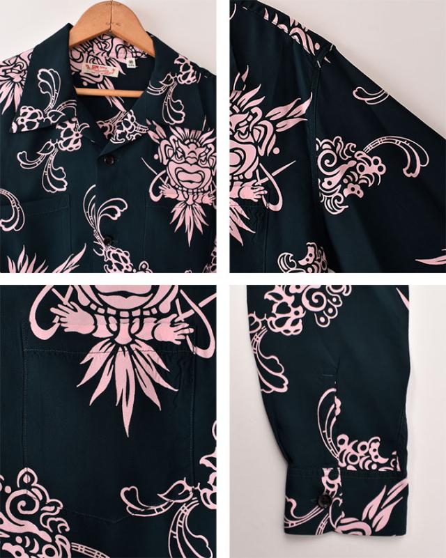 東洋エンタープライズ サンサーフ / Lot No.SS29601 / 長袖 レーヨン アロハシャツ ハワイアンシャツ / ブラック SUN SURF / INCARNATION OF GOD / 119) BLACK_2