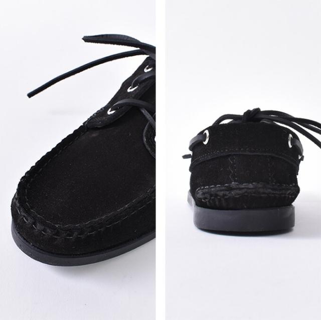 ★40％OFF SALE！ YUKETEN / BOAT SHOE w/camp sole / FO Nero ユケテン / モカシン デッキシューズ / ブラック スウェード_2
