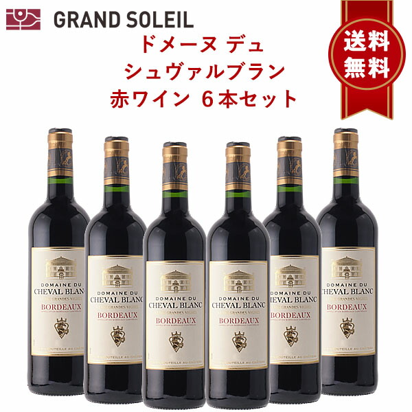 【送料無料】ドメーヌ デュ シュヴァルブラン 赤ワイン 6本セット フランス ボルドー ワインセット デイリー コスパ フルーティ 飲み比べ セット まとめ買い 家飲み おすすめ