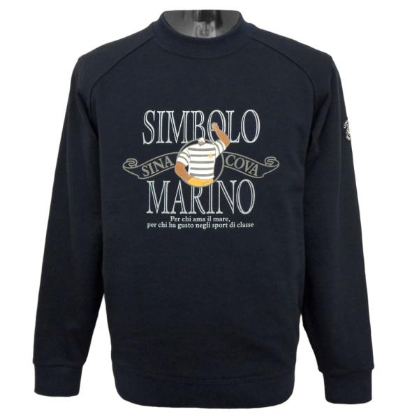 30%OFF 2024春夏 新作 シナコバ キャプテンpt 丸首 トレーナー 紺  TR*0124120010290の通販は