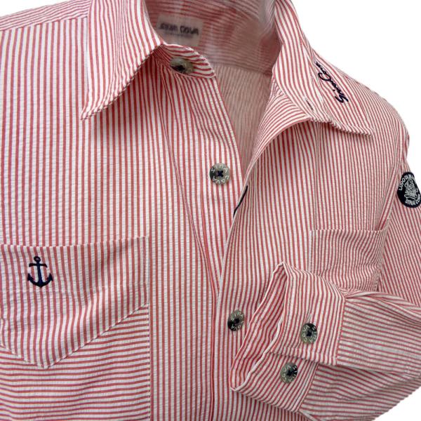 30%OFF 2024春夏 シナコバ 綿サッカー CPOシャツジャケット アカ系  JK*0124133050960の通販は