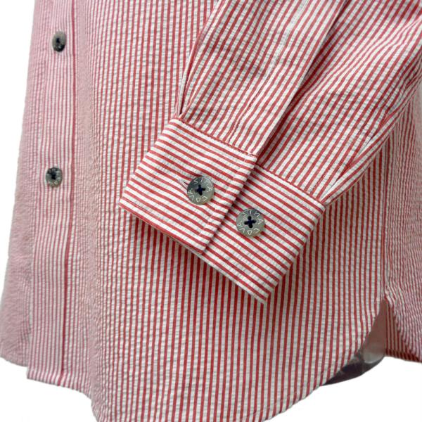 30%OFF 2024春夏 シナコバ 綿サッカー CPOシャツジャケット アカ系  JK*0124133050960の通販は