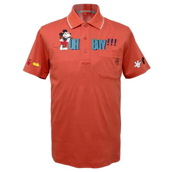 40%OFF 春夏 カステルバジャック×ミッキーマウス 半袖 ポロシャツ (ベゴニア)  PS*02723317410385の通販は 14,850円