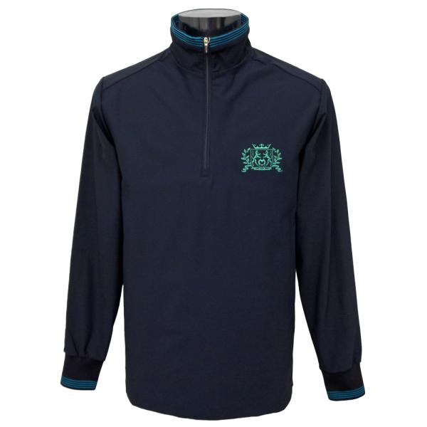 30％OFF 2023秋冬 ミラショーン ハイネック ハーフジップ長袖Ｔシャツ (紺) (M)(L)(LL) TS*04733337310559の通販は 13,460円