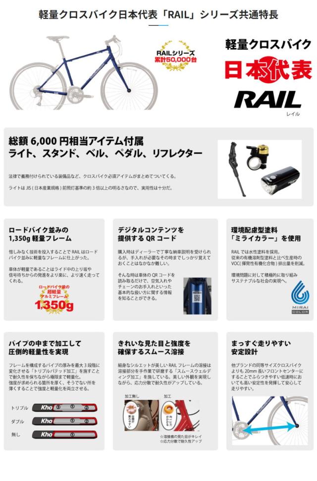 RAIL DISC 2024年 440サイズ / KhodaaBloom クロスバイク 自転車 2024