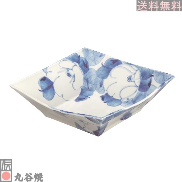 九谷焼 7号鉢 白椿