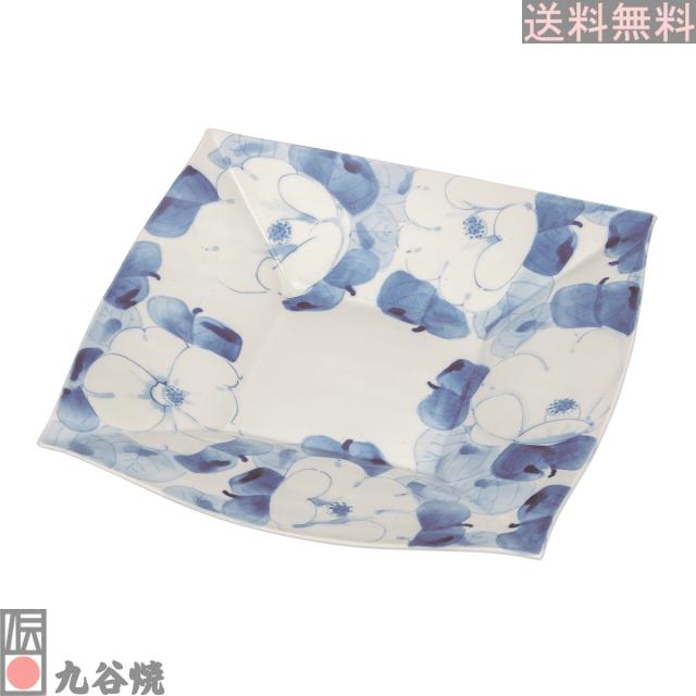 九谷焼 8.5号盛皿 白椿