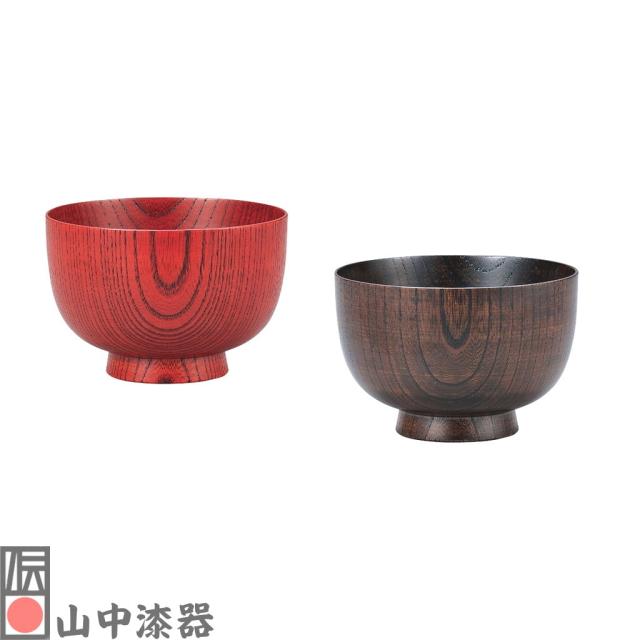 山中漆器 にっぽんの木3.6欅椀ペア 利休
