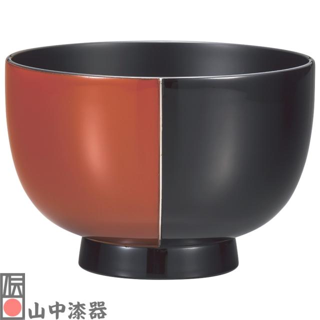山中漆器 木製銀彩利休汁椀 洗朱 19,525円