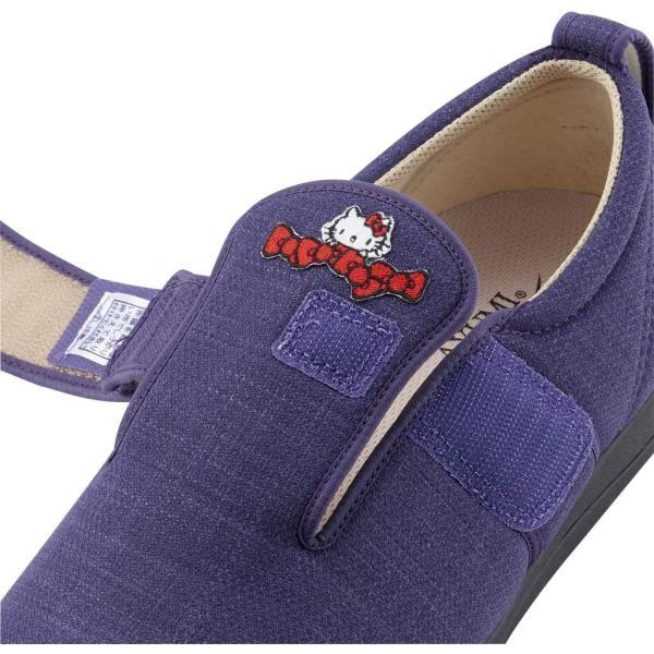 ダブルマジックIII ハローキティ（足囲3E）茶／M（22.0〜22.5cm）両足（ウェルファン）