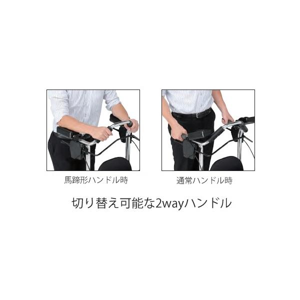 テイコブ リトルRF（幸和製作所）抑速機能付き馬蹄形型歩行車 WAW02_6