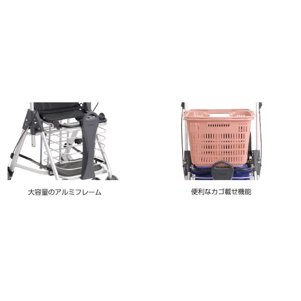 テイコブ リトルワゴン／ネイビー（幸和製作所）歩行車ワゴンタイプ