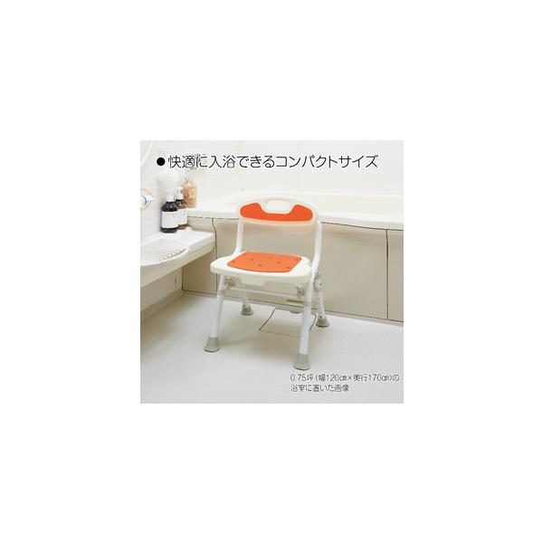 福浴 折りたたみコンパクトシャワーチェア 折りたたみタイプ
