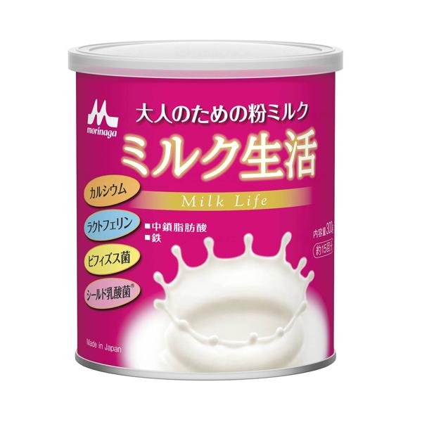 ケース販売）大人のための粉ミルク ミルク生活／缶タイプ300g×12缶 