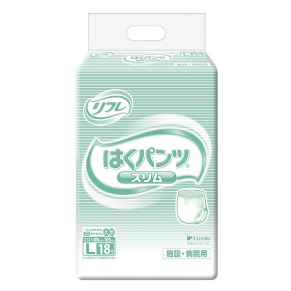（ケース販売）リフレ はくパンツ スリムタイプ Lサイズ／18枚入×6袋（リブドゥ・コーポレーション）約2回分吸収 18195の通販は 7,626円