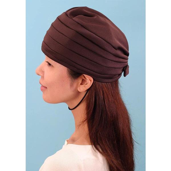 おでかけヘッドガード Eタイプ（ターバンタイプ）Lサイズ／ブラウン（キヨタ）KM-1000Eの通販は