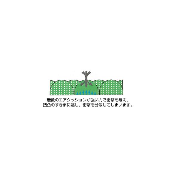 バイオクッション／ライトグリーン（テクノ月星）バスマット 100×100cm_2