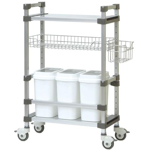 おむつワゴン OMT-3／ペール3個搭載（シンドー）おむつ交換ワゴンの通販は 107,170円